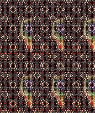 Çiçek arkaplan. - Siyah ve kahverengi çiçekler. Çiçek kolajı. Çiçek kompozisyonu. Doğa. Raster deseni. Küçük çiçekte güzel desen var..