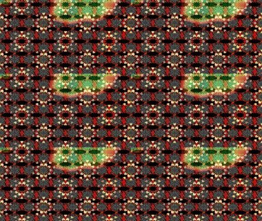 Küçük bir çiçekte eskiz deseni. Hoş bir çiçek geçmişi var. Güzel kumaş deseni. Raster illüstrasyonu.