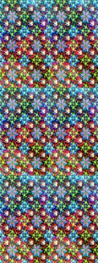 Raster. Zarif, parlak ve eskiz mavi ve yeşil çiçek desenli tasarım. Sabıka baskıları, bebek kıyafetleri, duvar kâğıtları, paket kutuları vb..