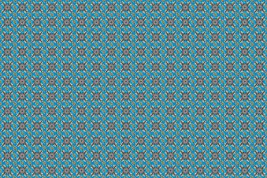 Tekrarlayan elementlerle kusursuz soyut arkaplan. Mavi, gri, nötr ve altın desenli. Zarif raster klasik desen.