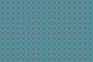 Tekrarlayan elementlerle kusursuz soyut arkaplan. Mavi, gri, nötr ve altın desenli. Zarif raster klasik desen.