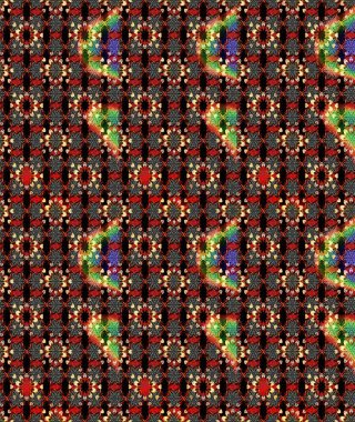 Renkli Bahar Teması eskiz kalıbı. Düz Çiçek Elementleri Tasarımı. Raster..