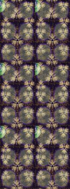 Yapraklı çiçekler ve kır ve kahverengi renkli papatya çiçekleri. Kusursuz bir arka plan modeli. Raster - stok.