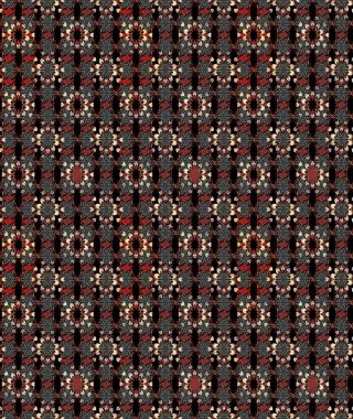 Raster güzel bir çiçek deseni çizmiş. Bahar mevsimi. Tatil havası. Nazik romantik baskı. Siyah ve kahverengi renkte çiçekler.