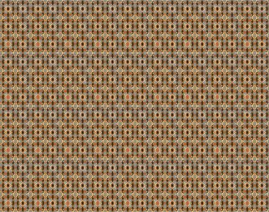 Kahverengi ve gri renkli çiçekler. Raster illüstrasyonu. Şirin çiçek elementleri. Çizim.