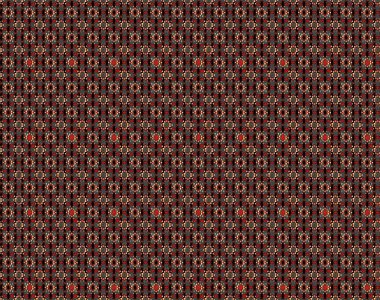 Küçük çiçekli yay deseni çiz. Raster illüstrasyonu. Suluboya tarzında siyah ve kırmızı renkler üzerine.