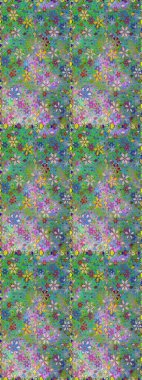 Kusursuz. Küçük renkli çiçekler. Moda baskıları için zarif bir şablon. Çiçekli bahar çiçekleri. Motley illüstrasyonu. Küçük çiçekte şirin desenler.