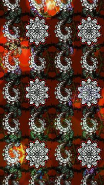 Çizim çiçek deseni duvar kağıdı, web sitesi arka planı, ambalaj kağıdı, davetiye, broşür, afiş veya web sitesi için kullanılabilir. El çizimi Raster çizimi. Karalama elementleri.