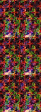 Kahverengi ve siyah renkli çiçekler. Raster illüstrasyonunda çiçek deseni çizimi.