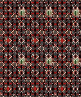 Soyut etnik raster çizim kalıbı. Kabile sanatı boho baskısı, klasik çiçek arkaplanı. Arkaplan dokusu, duvar kağıdı, siyah ve kahverengi renkli çiçek teması.