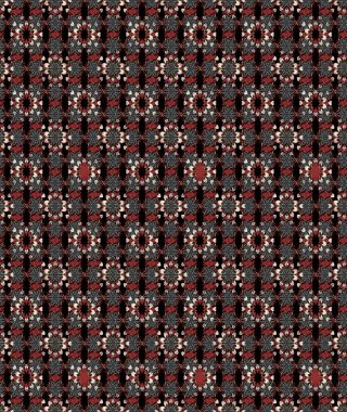 Çiçekli eskiz çizimi. Siyah ve kahverengi renkte çiçekler. Renkli Yaz Temalı eskiz kalıbı. Düz Çiçek Elementleri Tasarımı.