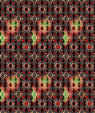 Suluboya tarzında siyah ve kahverengi renkte çiçekler. Çiçek izi. Suluboya çizim deseni.