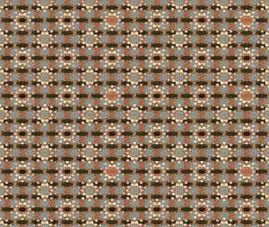 Vadinin çiçekleri kahverengi ve gri renklerde. Çiçeksel çizim kalıbının çizimi.