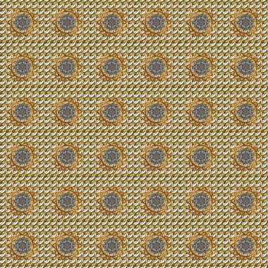 Barok tarzında kusursuz bir doğulu süsü. Raster geleneksel, kahverengi, bej ve beyaz renklerde kusursuz desen.