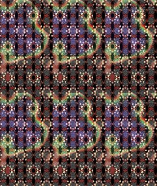 Çiçekli karalama şeklinde Raster çiçek deseni. Nazik, yaz çiçekleri siyah ve kahverengi renklerde. Raster illüstrasyonu.