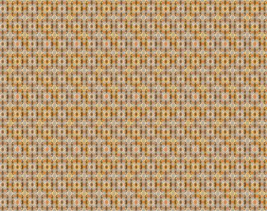 Patlayan çiçekler soyut olarak yerleştirilmiş. Raster deseni. Bej ve kahverengi renklerde bahar çiçekleri. Raster illüstrasyonu.