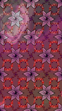 Modern, kahverengi raster arka plan duvar kâğıdı illüstrasyonu, klasik çizgili, desenli desenli çiçekler, çiçekli süsler. Çiçekli el çizimi çizimi deseni.