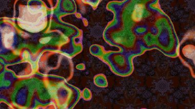 Elle boyanmış suluboya resim çizimleri, çiçekler ve bitkiler. Kahverengi ve yeşil renkte çiçekler.