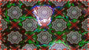 Renkli Yaz Temalı Kusursuz Arkaplan. Düz Çiçek Elementleri Tasarımı. Gri ve kahverengi renkli çiçekler. Çiçekli pürüzsüz retro desen.