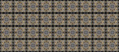 Bej, kahverengi ve gri renklerde, altın elementli, pürüzsüz desenler. Şam tasarım için kusursuz desen.