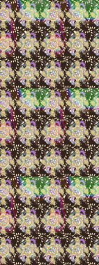 Düz Çiçek Elementleri Tasarımı. Renkli Bahar Teması eskiz kalıbı. Raster..