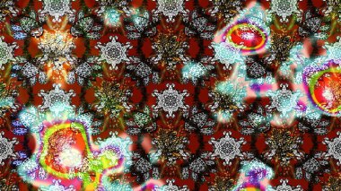 Güzel kumaş deseni. Gri, kahverengi ve nötr renklerde. Raster illüstrasyonundaki çiçek desenli çizim. Raster illüstrasyonu.