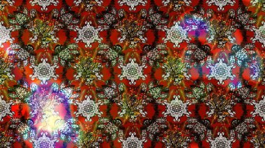 Raster suluboya çiçek deseni, narin çiçekler, kahverengi, kırmızı ve gri çiçekler, tebrik kartı şablonu. Güzel kumaş deseni.