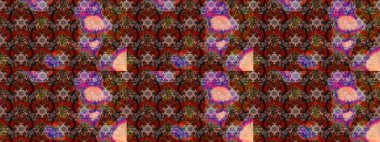 Küçük çiçekte hoş bir çiçek deseni var. Çiçeksel elementlerle süslenmiş zarif raster dokusu. Parlak çiçekli renkler üzerine soyut çizim deseni.