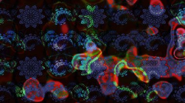 Raster Güzel kumaş deseni. Çiçek arkaplan ile soyut zarafet çizim deseni.