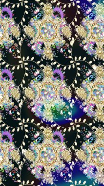 Çiçeksel gri çizim deseni. Klasik taslak çizimi. Raster çiçek izi..