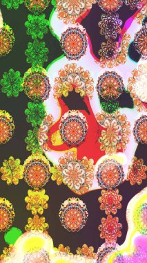 Flower eskiz arka planı. Çiçek deseni. Şatafatlı bahar bahçesi dokusu. Raster illüstrasyonu.