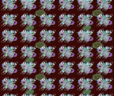 Of doodle elements. Hand drawn Raster illustration. Sketch flower pattern can be used for wallpaper, website background, wrapping paper, invitation, flyer, banner or website.