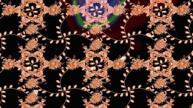 Raster çiçek desenleri çiziyor. Vadinin çiçekleri siyah renklerde.