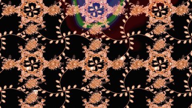 Raster çiçek desenleri çiziyor. Vadinin çiçekleri siyah renklerde.