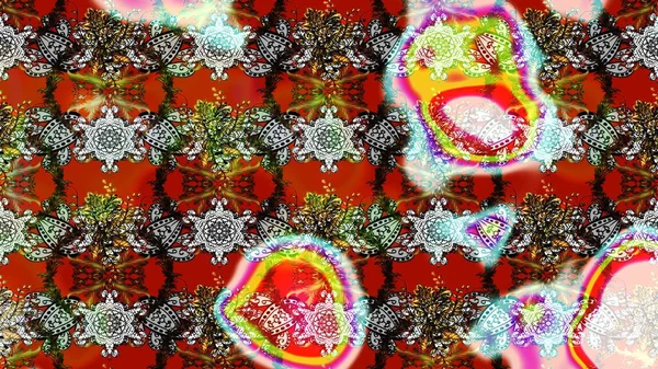 Çiçekli karalama şeklinde Raster çiçek deseni. Kırmızı renkte çiçekler. Nazik, narin çiçek arkaplanı.