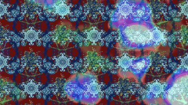 Düz Çiçek Elementleri Tasarımı. Mavi renkli çiçekler. Renkli Bahar Teması eskiz kalıbı. Sevimli çiçek raster deseni.