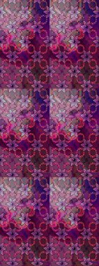 Mor ve nötr renkte çiçekler. Sevimli çiçek raster deseni. Düz Çiçek Elementleri Tasarımı. Kusursuz Renksiz Bahar Teması Kusursuz Arkaplan.