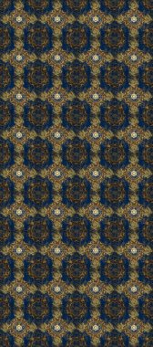 Seamless classic raster golden pattern. Seamless pattern on pleasant colors with golden elements. Raster illustration. Traditional orient ornament. Classic vintage background.