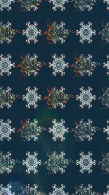 Tony 'nin kumaş kalıbını çiz. Modaya uygun kumaş deseni. Raster illüstrasyonu. Küçük çiçekte sevimli çiçek deseni var..