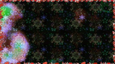 Modaya uygun kumaş deseni. Sevimli çiçek raster deseni. Renkli Yaz Temalı Kusursuz Arkaplan. Düz Çiçek Elementleri Tasarımı.