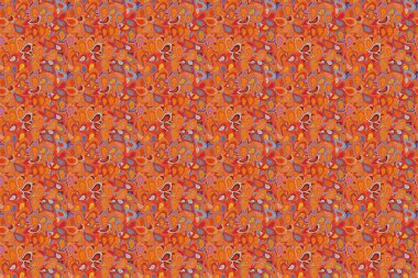 Sevimli çiçek raster deseni. Hoş renklerde çiçekler. Kusursuz Renksiz Bahar Temalı Kusursuz Arkaplan. Düz Çiçek Elementleri Tasarımı.