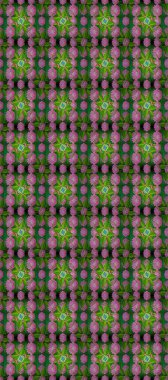 Dekoratif botanik tasarımı tekstil, duvar kağıtları ve ambalaj kağıtları için idealdir. Pembe nilüferli ve yeşil yapraklı pürüzsüz raster çiçekleri koyu arkaplanda simetrik olarak sıralanmış..