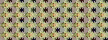 Raster illüstrasyonu. Gri ve nötr renklere karalamalar çizen kusursuz çiçek deseni.