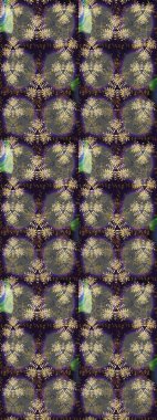 Vadinin çiçekleri gri ve kahverengi renklerde. Soyut etnik raster kusursuz desen. Çiçekler..