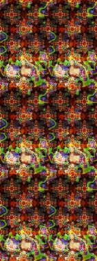 Küçük çaplı çiçeklerdeki basit şirin desenler. Tekstil veya kitap kapakları, imalat, duvar kağıtları, baskı, hediye paketi ve yapıştırma kitabı için çiçek eskizi geçmişi. Raster illüstrasyonu.