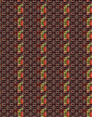 Raster illüstrasyonundaki çiçek desenli çizim. Suluboya tarzında siyah ve kırmızı renkte çiçekler.