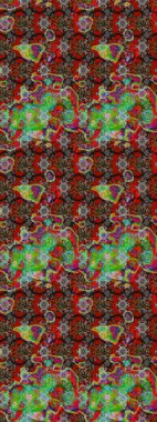 Kahverengi ve gri renkli çiçekler. Küçük çiçekte sevimli çiçek deseni var..