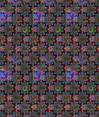 Motley illüstrasyonu. Küçük çiçekte güzel bir desen. Moda baskıları için zarif bir şablon. Tarafsız çiçekli bahar çiçekleri. Küçük renkli çiçekler..