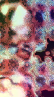 Çiçekli karalama şeklinde Raster çiçek deseni. Tarafsız renklerde çiçekler. Yumuşak, bahar çiçekli arka plan.