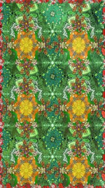 Süslü, dikişsiz, soyut çiçeklerle süslenmiş. Çiçek deseni duvar kağıdı, desen dolguları ve web sayfası arka planı için kullanılabilir. Şekillendirilmiş çiçeklerle kusursuz desen.